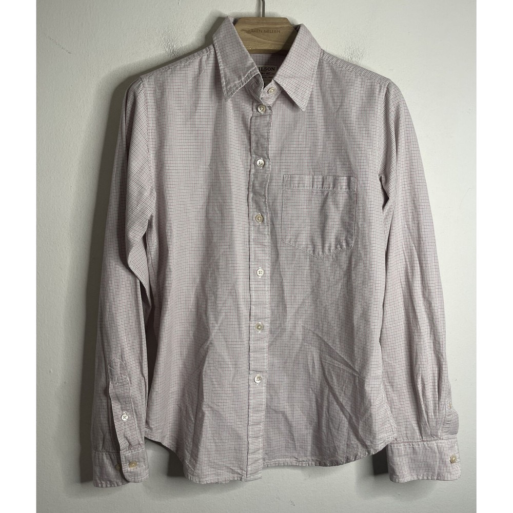 Filson Men's Casual Button Down Shirt - Light Gray
